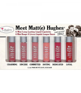 مجموعة احمر شفاه سائل ميت مات هيوز من ذا بالم - بيج